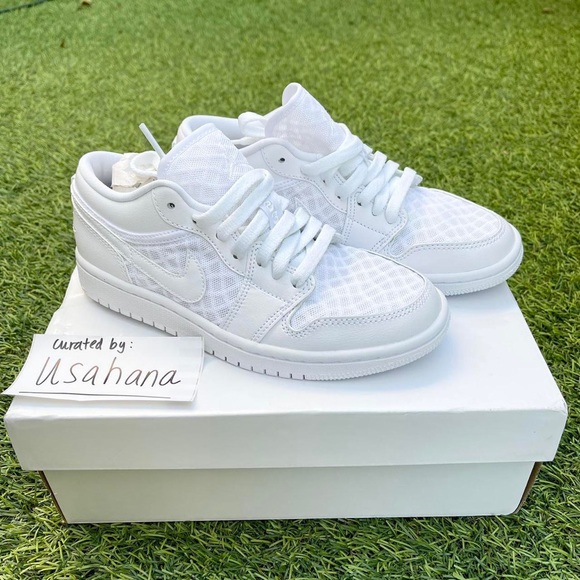 Nike air Jordan 1 Low All white - Picture 3 of 4